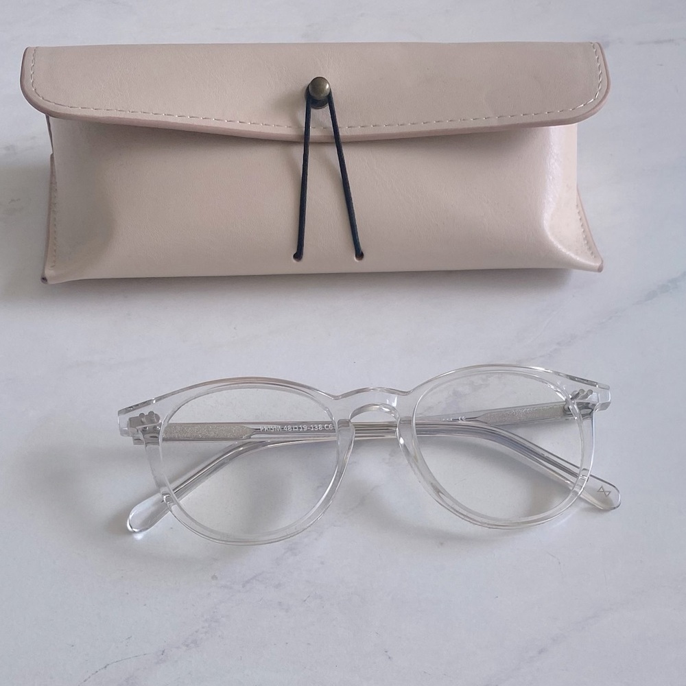 Prism Round Clear Glasses NWT